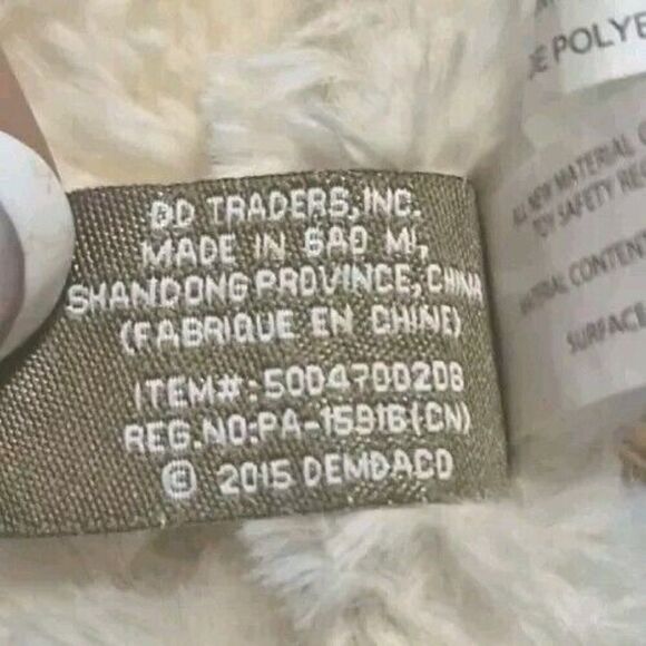 Demdaco Flat Lamb Super Soft Lovey Security Blanket Security Made In USA - Picture 5 of 5